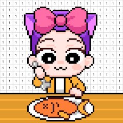 DIY Coloring: Pixel Art Number