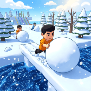 Snow roll 3D frost race